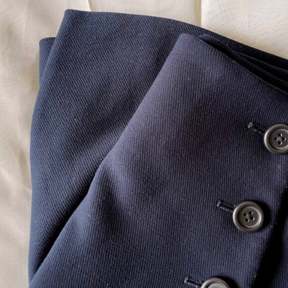 A Loves A Dresses & Skirts - Navy Blue Wrap Mini Skirt